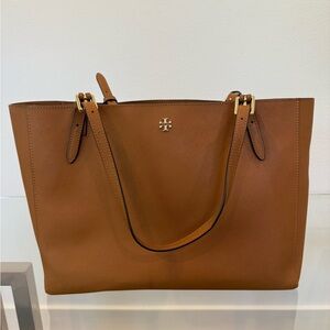 Tory Burch Brown Leather Tote Bag